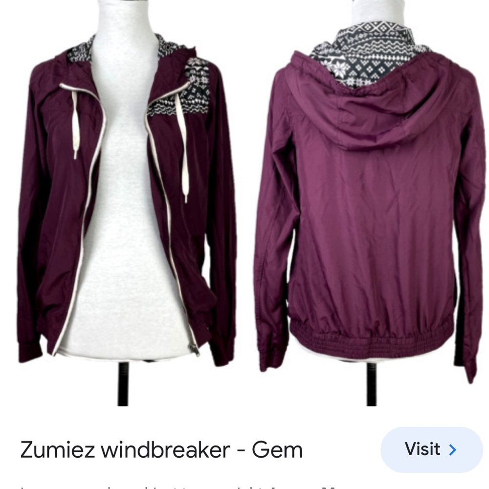 Zumies Windbreaker. Size M